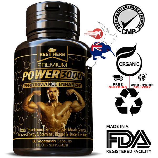 Power 3000 Performance Enhancer Fast Muscle Growth Bodybuilding Weight Training Sports Supplement