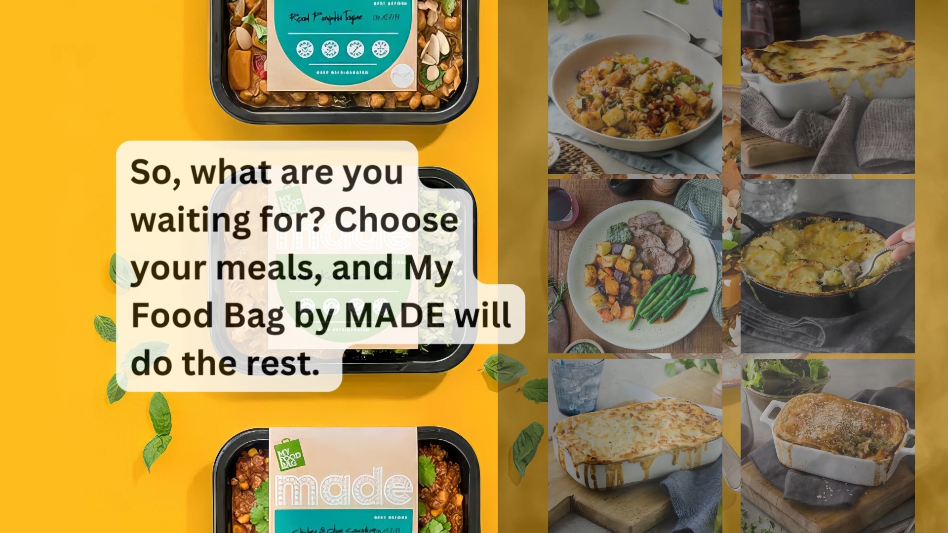 Get Made by My Food Bag Video Review - Home meal delivery service