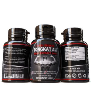 Tongkat Ali Grade 'A' 200:1 Pure Root Extract 100% Natural Herbal Supplement Muscle Mass Builder